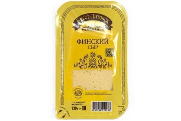 Брест Литовск Сыр Финский 45% 130г нарезка Республика Беларусь