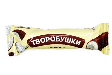 Творобушки сырок творожный 20% 40 гр Россия (кокос)