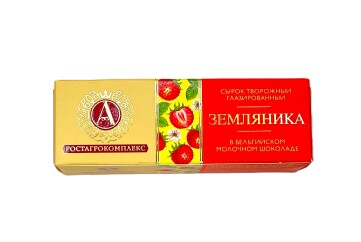 Ростагрокомплекс Сырок творож. Манго-семена чиа и фундуком в бельгийском шок. 50г Россия