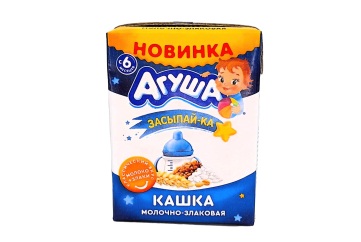 Агуша Каша молочно-злаковая Засыпайка 200г т/п Россия