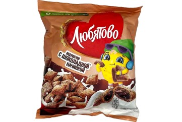 Любятово Подушечки с шоколадной начинкой 140г