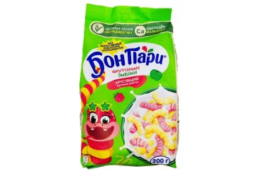 Бон Пари Готовый завтрак фруттифан змейки 200гр Россия