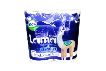 Лама Туалетная бумага 4 рулона 2х стандарт Россия