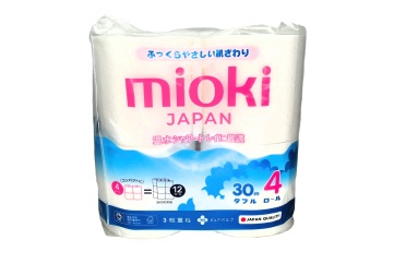 Миоки туалетная бумага 3слоя 4рул Япония