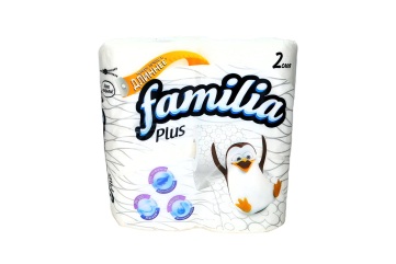 Фемилия Плюс Туалетная бумага 2-х слойная 4шт Россия