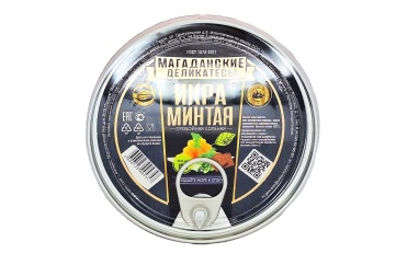 Магаданские деликатесы Икра минтая пробойная соленая п/б 180г Россия