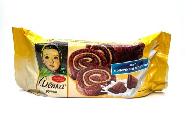 Аленка Рулет бисквитный молочный шоколад 200 г Россия  