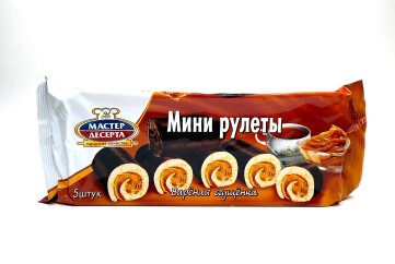 Мастер десерта мини рулеты 175г Россия (вареная сгущенка)