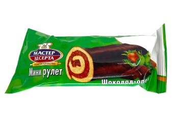 Мастер десерта Рулет мини шоколад-орех 35г Россия