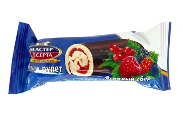 Мастер десерта Рулет мини ягодный сбор 35г Россия