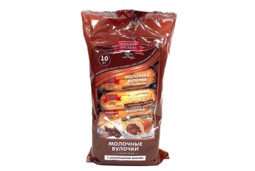 Русский Бисквит Булочка молочная 350г Россия (с шоколадным вкусом)