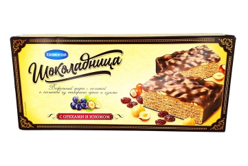 Шоколадница торт вафельный с орехом и изюмом  250г Россия