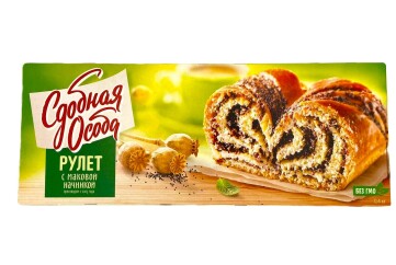 Сдобная особа Рулет с маковой начинкой 400г Россия