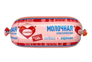 Таврия Колбаса варёная Молочная 400г Россия
