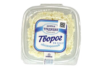 Добрая традиция Творог 250г п/б ОАО ГМЗ (обезжиренный)