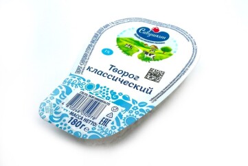 Савушкин Хуторок Творог классический 1% 180гр Беларусь