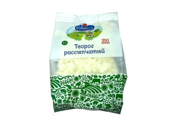 Савушкин Творог рассыпчатый 5% 350г Беларусь