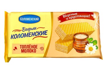 Коломенские Вафли топлёное молоко 200г Россия