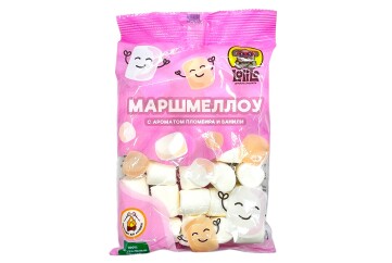 Маршмеллоу зефир с ароматом банана и клубники 70г Россия