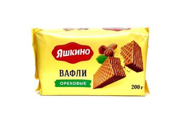 Яшкино Вафли 200г Россия  (ореховые)