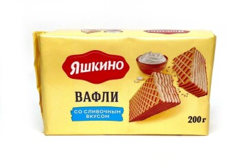Яшкино Вафли 200г Россия  (сливочные)