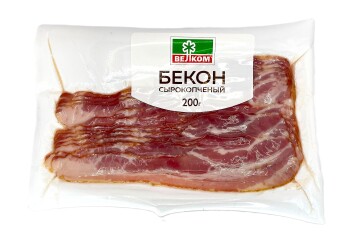 Велком Бекон с/к в/у нарезка 200 г Россия 