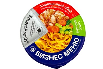 Бизнес меню Лапша б/п 110г Россия (с куриным филе с приправами и овощами)