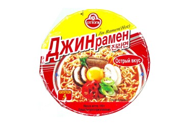Джин рамен Лапша б/п 110г Корея (острый вкус)