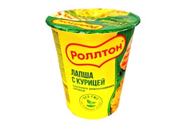 Роллтон Лапша б/п 70г стакан Россия (с курицей)
