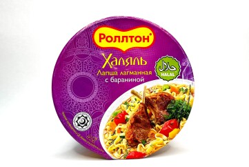Роллтон Лапша Лагманная Халяль 90г Россия (баранина)