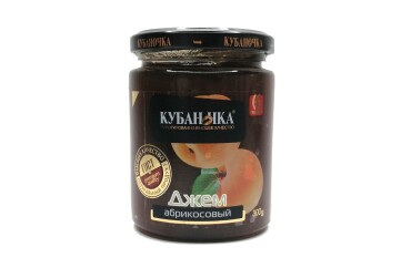 Кубаночка джем абрикосовый 300г Россия