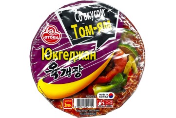 Юкгеджан Лапша б/п со вкусом том-ям 95гр Корея