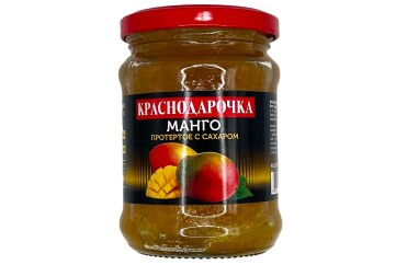 Кранодарочка Манго протертое с сахаром 280г Россия