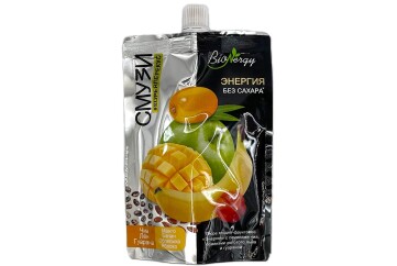 Сава BioNergy Энергия Смузи манго-банан-облепиха-яблоко с чиа б/с 120г д/п Россия