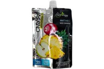 Сава BioNergy Фитнес Смузи ананас-клюква-яблоко с чиа б/с 120г д/п Россия