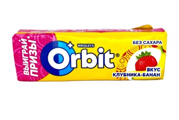 Орбит Жевательная резинка XXL 20г Россия (Клубника-банан)